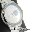 ベンシャーマン Ben Sherman 腕時計 クロノグラフ ホワイト フェイス モッズ メンズ ファッション ステンレス スティール Stainless Steel 時計 アナログ ウォッチ ブルー UK モッズ r812 ギフト トラッド