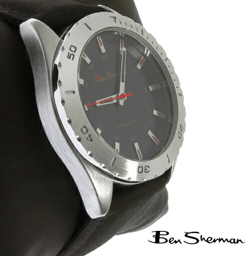 ベンシャーマン Ben Sherman ブラック フェイス 腕時計 ダイバーズウォッチ メンズ ギフト トラッド ベンシャーマン Ben Sherman ブラック フェイス 腕時計 ダイバーズウォッチ メンズ ギフト トラッド