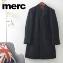 メルクロンドン Merc London オーバーコート ウール テーラード ブラック メンズ モッズファッション ギフト トラッド