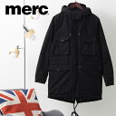 メルクロンドン ジャケット メンズ メルクロンドン メンズ ワックスコートフィッシュテールパーカ コート ジャケット Merc London ブラック モッズファッション ギフト トラッド