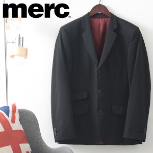 メルクロンドン メンズ ジャケット ブラック Merc Londonプレーンスーツジャケット モッズファッション プレゼント ギフト