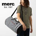 SALE セール メルクロンドン Merc London スカ チェッカー バレルバッグ 2way 46cm×26cm×22cm メンズ レディース モッズ ギ...