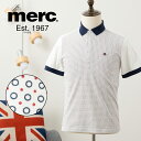 メルクロンドン 半袖ポロシャツ ドット柄 Merc London オフホワイト トップス コットン 半袖 レトロ モッズ ファッション プレゼント ギフト ユニ...