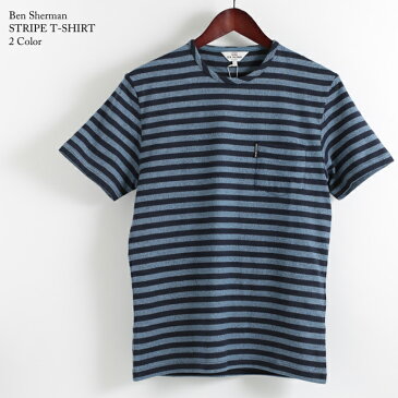 ベンシャーマン Ben Sherman Tシャツ ストライプ ボーダー 2色 メンズ メンズ ギフト トラッド