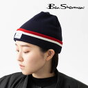 ベンシャーマン Ben Sherman ストライプカフニットビーニー ニット帽 ビーニー ネイビー ストライプ ユニセックス メンズ レディース ギフト トラッ...