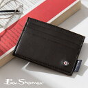 ベンシャーマン Ben Sherman レザーカードウォレット ブラウン カードケース カードホルダー メンズ ギフト