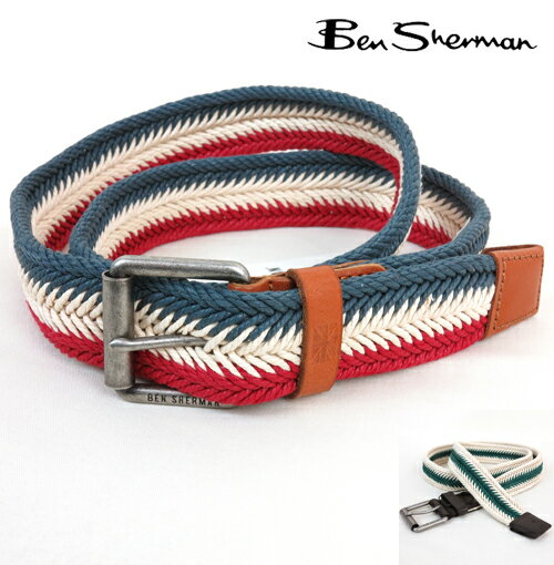 ベンシャーマン Ben Sherman フィッシュテール プレート 編みこみ ベルト メンズ ギフト トラッド ベンシャーマン Ben Sherman フィッシュテール プレート 編みこみ ベルト メンズ ギフト トラッド