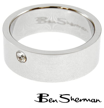 ベンシャーマン Ben Sherman ラインストーン リング 指輪 メンズ モッズ ファッション Ring ロゴ BOX BenSherman UKモッズ r552 *23 *2..