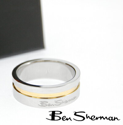 ベンシャーマン Ben Sherman ツートン リング 指輪 メンズ モッズ ファッション Two Tone Ring ロゴ ギフト BOX BenSherman UKモッズ r..