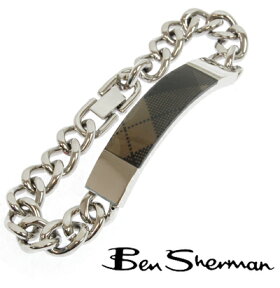 ベンシャーマン Ben Sherman ブラック アーガイルチェック ブレスレット モッズ ファッション ブレス アーガイル チェック ロゴ アクセサリー ギフト BOX BenSherman UKモッズ r836 ギフト トラッド