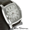 楽天CLOZEST モッズメンズレディースベンシャーマン Ben Sherman シルバー フェイス 腕時計 メンズ モッズ ファッション Silver Face ライン レッド 本革 レザー ベルト Leather 腕 時計 アナログ ウォッチ UK モッズ r925 ギフト トラッド