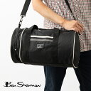 ベンシャーマン Ben Sherman ストライプバレルバッグ ボストンバッグ ブラック ネイビー ショルダーバッグ ドラムバッグ 大容量 メンズ レディース ...