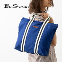 【訳あり】 ベンシャーマン Ben Sherman トートバッグ ショッパーバッグ ツアーキャンバス スナップ 45x40x10cm コバルト ユニセックス メ...
