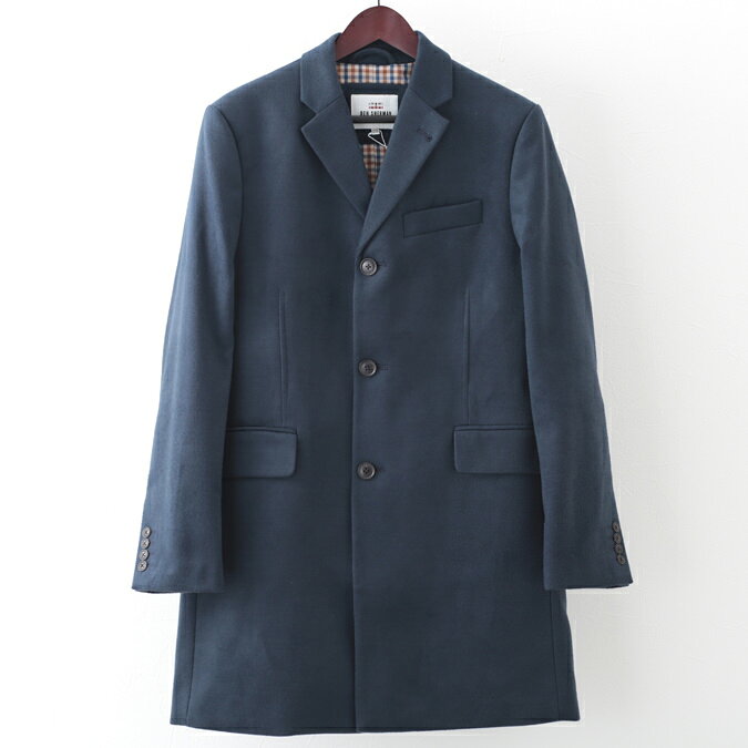 ベンシャーマン メンズ チェスターコート 2色 ミッドナイト ダークグリーン Ben Sherman ギフト トラッド