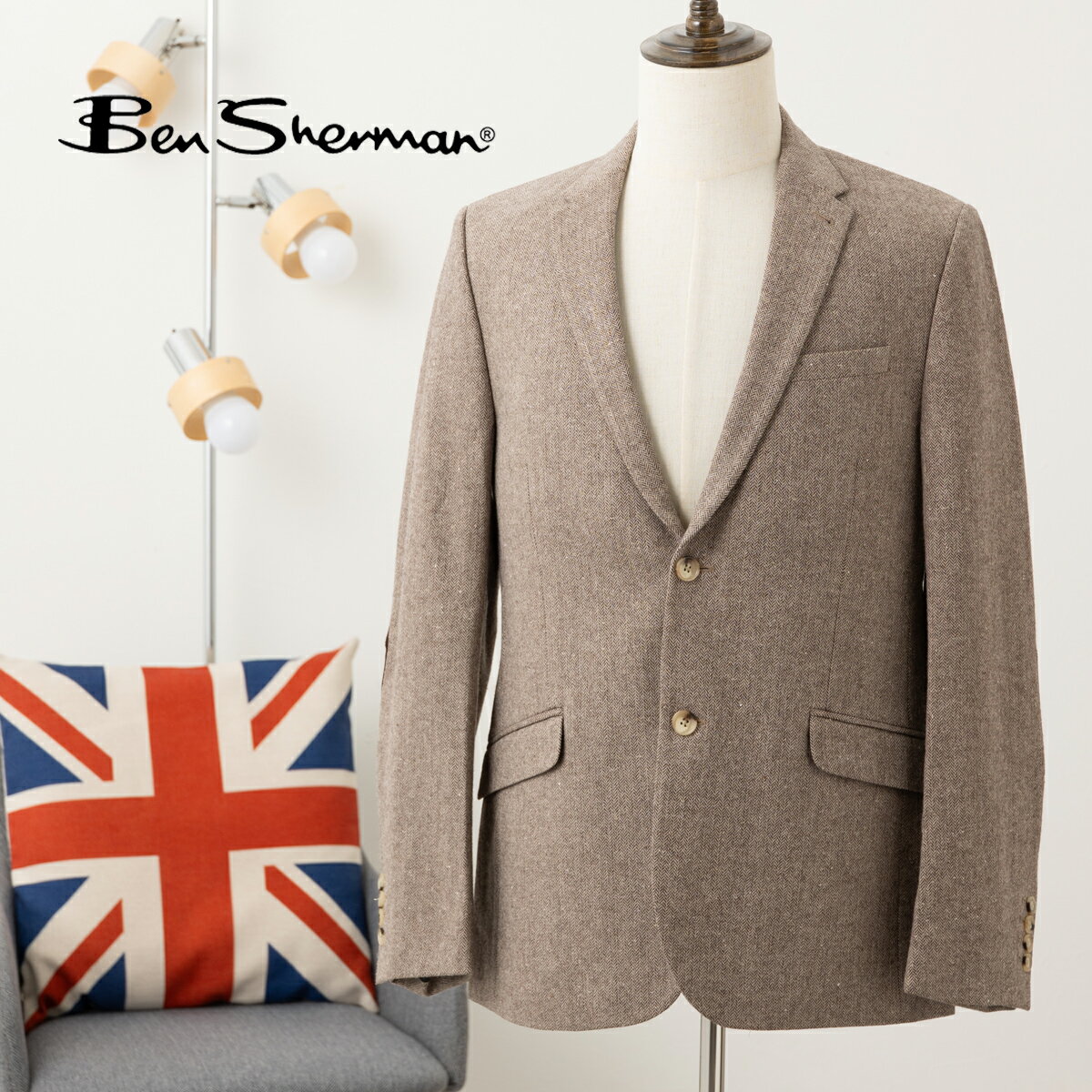 Ben Sherman ベンシャーマン ヘリンボーンブレザー ジャケット ブレザー ムーン アウター メンズ プレゼント ギフト