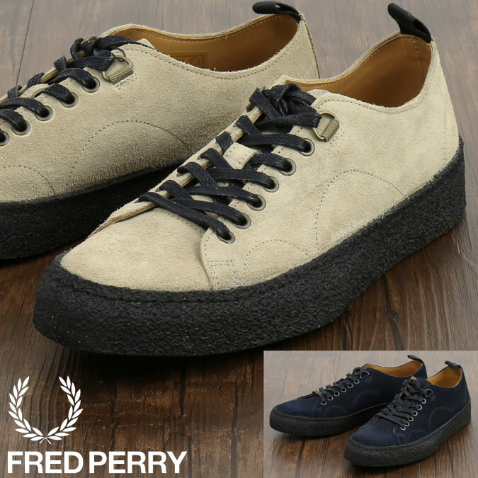 フレッドペリー レザースニーカー レディース フレッドペリー Fred Perry シューズ スニーカー ジョージコックス テニス George Cox スウェード 本革レザー 2色 ネイビー サンドストーム メンズ レディース ギフト トラッド