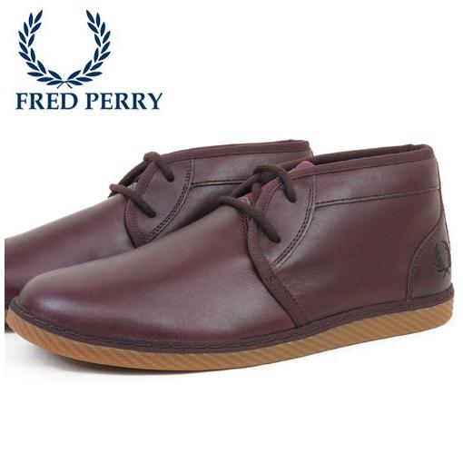 フレッドペリー レザースニーカー メンズ フレッドペリー Fred Perry スニーカー シューズ クラクストン ミッド レザー フレッドペリー メンズ ギフト トラッド