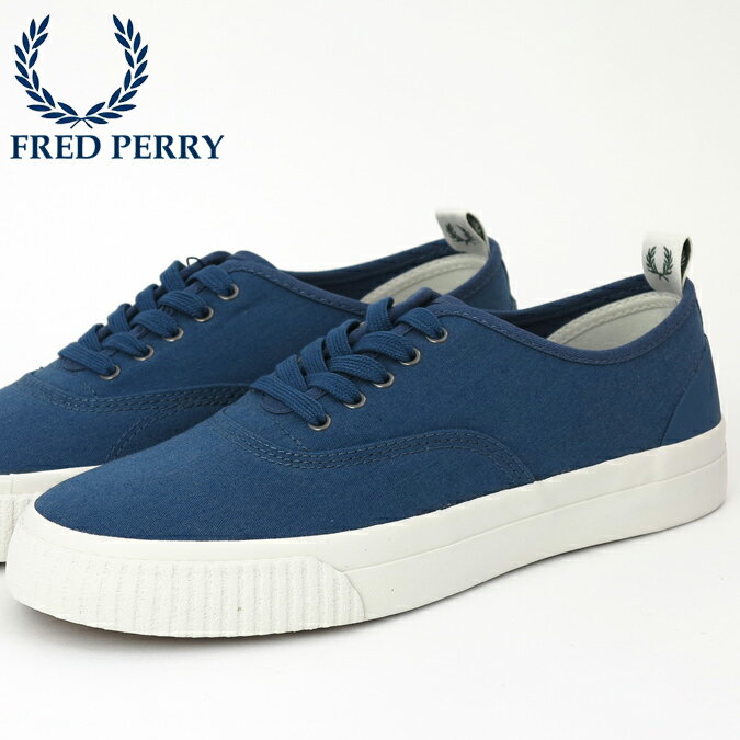 フレッドペリー フレッドペリー Fred Perry スニーカー シューズ バーソン キャンバス ミッドナイトブルー 青 靴 レディース ギフト トラッド