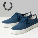 訳あり フレッドペリー Fred Perry スニーカー シューズ バーソン キャンバス ミッドナイトブルー 紺 22cm 24cm レディース アウトレット ...
