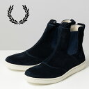 訳あり フレッドペリー Fred Perry シューズ スニーカー ハイカット ブーツ マスケル サイドゴア スウェード 25.5cm 26cm 27cm ネイ...