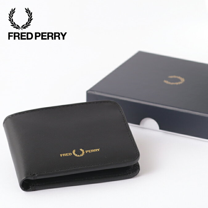 フレッドペリー メンズ 二つ折りの財布 レザービルフォード ウォレット Fred Perry 20s 11×8.5cm 本革 ユニセックス 男女兼用 ブラック レディース ギフト 正規販売店 トラッド