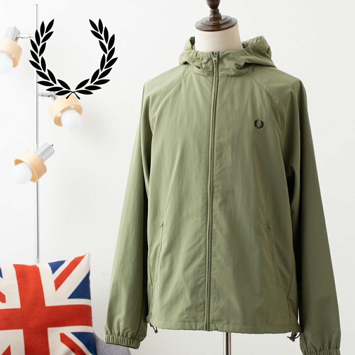 大人気アイテム 楽天市場】FREDPERRY フレッドペリー（カラーカーキグリーン ジャケット・アウター