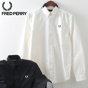 フレッドペリー メンズ 長袖シャツ Fred Perry フラット ニット カラー 襟ニット 20s 2色 ブラック スノーホワイト プレッピー ギフト 正規販売店 トラッド