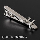 SALE セール イニシャルデザインのネクタイピン イニシャルH CHILLWORK ステンレス タイクリップ シルバー アルファベット 英国ブランド Quit Running クイトランニング ギフト プレゼント 祝い 卒業式 メンズ 記念品 トラッド