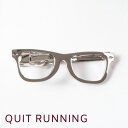 SALE セール タイピン Quit Running ステンレス シルバーグラス タイクリップ タイバー 英国ブランド 男性 クイトランニング ギフト 祝い 卒...