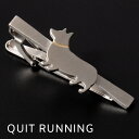 ドッグデザインのネクタイピン ドッグ コーギー CHILLWORK ステンレス タイクリップ マットシルバー ホビー 趣味 英国ブランド Quit Runnin...