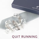 SALE セール ネクタイピン アイテム 3点セット Quit Running ステンレス タイクリップ タイバー 英国ブランド 男性 クイトランニング ギフト...