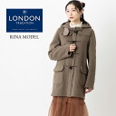 LONDON TRADITION レディース オーバーサイズ ダッフルコート マッシュルーム RINA 秋冬 英国製 ウール ロンドントラディション リナ チェ...
