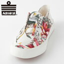 Admiral メンズ スニーカー アドミラル イノマーリゾートINOMER RESORT 20s 紐なし シューズ 総柄 ホワイト トロピカル レディース ギフト トラッド