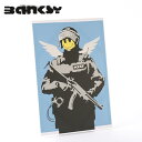 BANKSY CANVAS ART キャンバスアートファブリックパネル
