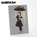 BANKSY CANVAS ART キャンバスアートファブリックパネル 