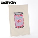 BANKSY CANVAS ART キャンバスアートファブリックパネル Tin Tomato Soup Purple 60cm 40cm バンクシー ギフト