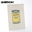 BANKSY CANVAS ART キャンバスアートファブリックパネル Tin Tomato Soup Yellow 60cm 40cm バンクシー ギフト