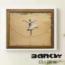 バンクシー BANKSY アートファインボード キャンバス アートファブリックパネル 273mm×220mm Ballerina バレリーナ ギフト トラッド
