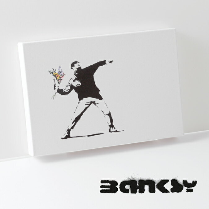 ॻ BANKSY CANVAS ART Х ȥե֥åѥͥ ⡼ 