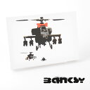 BANKSY CANVAS ART キャンバス アートファブリックパネル スモール Helicopter Bow 31.5cm × 21cm バンクシー ヘリコプター リボン ギフト トラッド