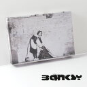 訳あり BANKSY CANVAS ART キャンバス アートファブリックパネル スモール 