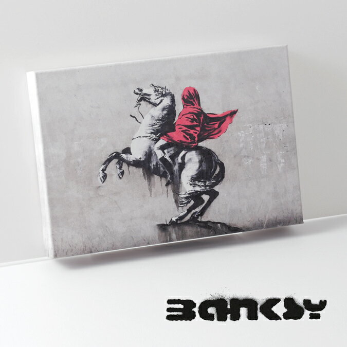 BANKSY CANVAS ART キャンバス アートファブリックパネル スモール