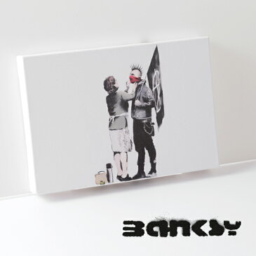 セール SALE BANKSY CANVAS ART キャンバス アートファブリックパネル スモール 