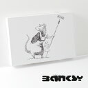 BANKSY CANVAS ART ローラー ラット キャンバス アートファブリックパネル スモール