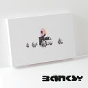 訳あり BANKSY CANVAS ART キャンバス アートファブリックパネル スモール