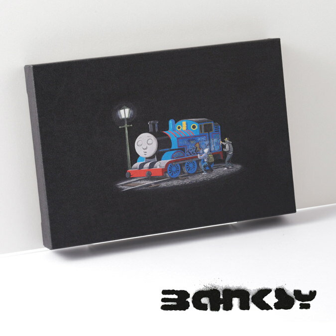 ॻ BANKSY CANVAS ART Х ȥե֥åѥͥ ⡼ 