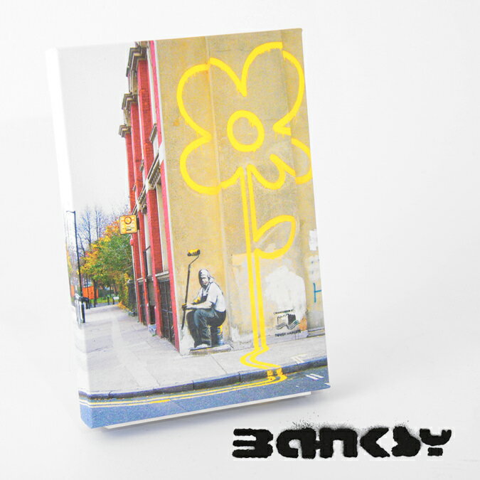 BANKSY CANVAS ART キャンバス アートファブリックパネル スモール
