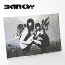 BANKSY CANVAS ART デビルガール キャンバス アートファブリックパネル