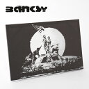 BANKSY CANVAS ART キャンバス アートファブリックパネル Flags 60cm × 40cm バンクシー 悪魔 デビル ガール ギフト