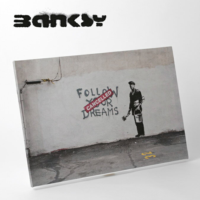 BANKSY CANVAS ART キャンバスアートファブリックパネル